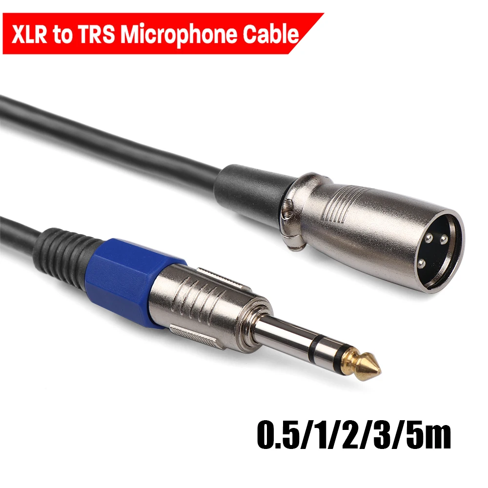 Профессиональный сбалансированный шнур со штекером XLR на TRS 1/4 &quot6 35 мм
