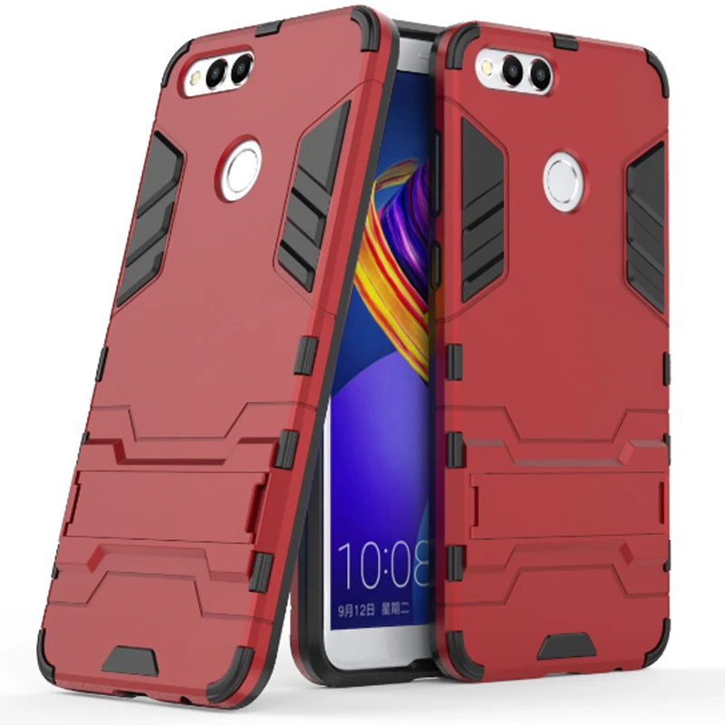 Чехол для Honor 7 X 7X ударопрочный резиновый гибридный жесткий чехол-бампер Huawei с