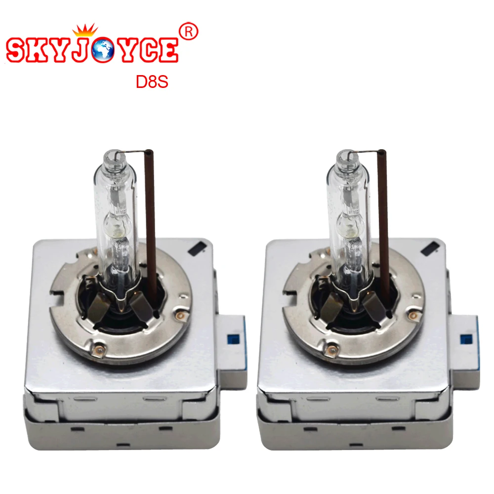 SKYJOYCE 1 пара 35 Вт 55 D8S ксеноновая лампа замена 5500K металлическая основа OEM