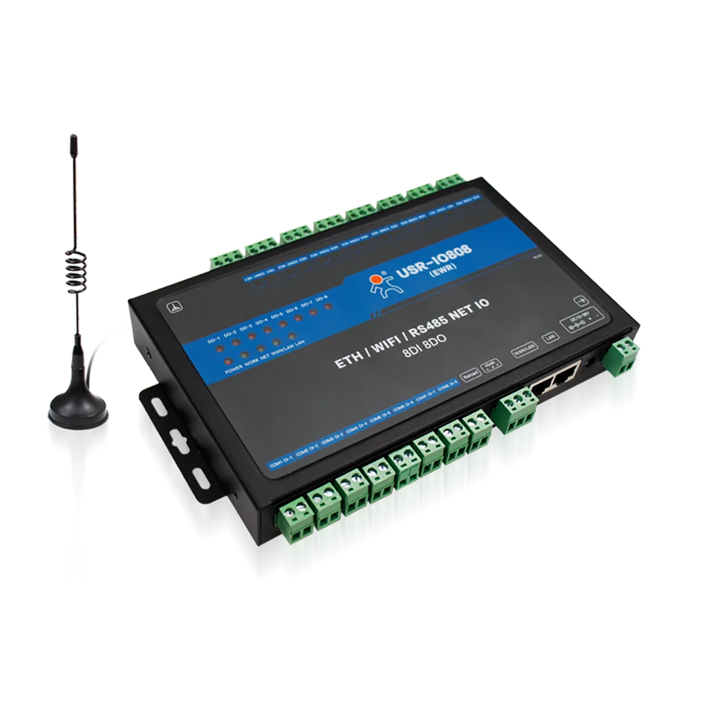 8 полосный сетевой контроллер IO релейный переключатель RS485 протокол Modbus TCP/RTU
