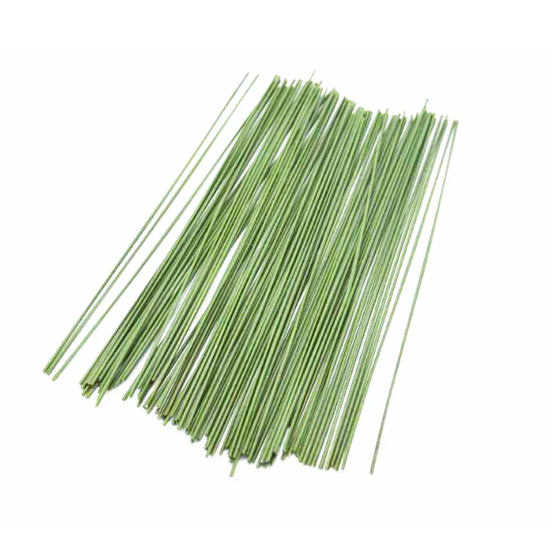 Цветы из искусственного шелка темно-зеленые 25 см 50 шт.