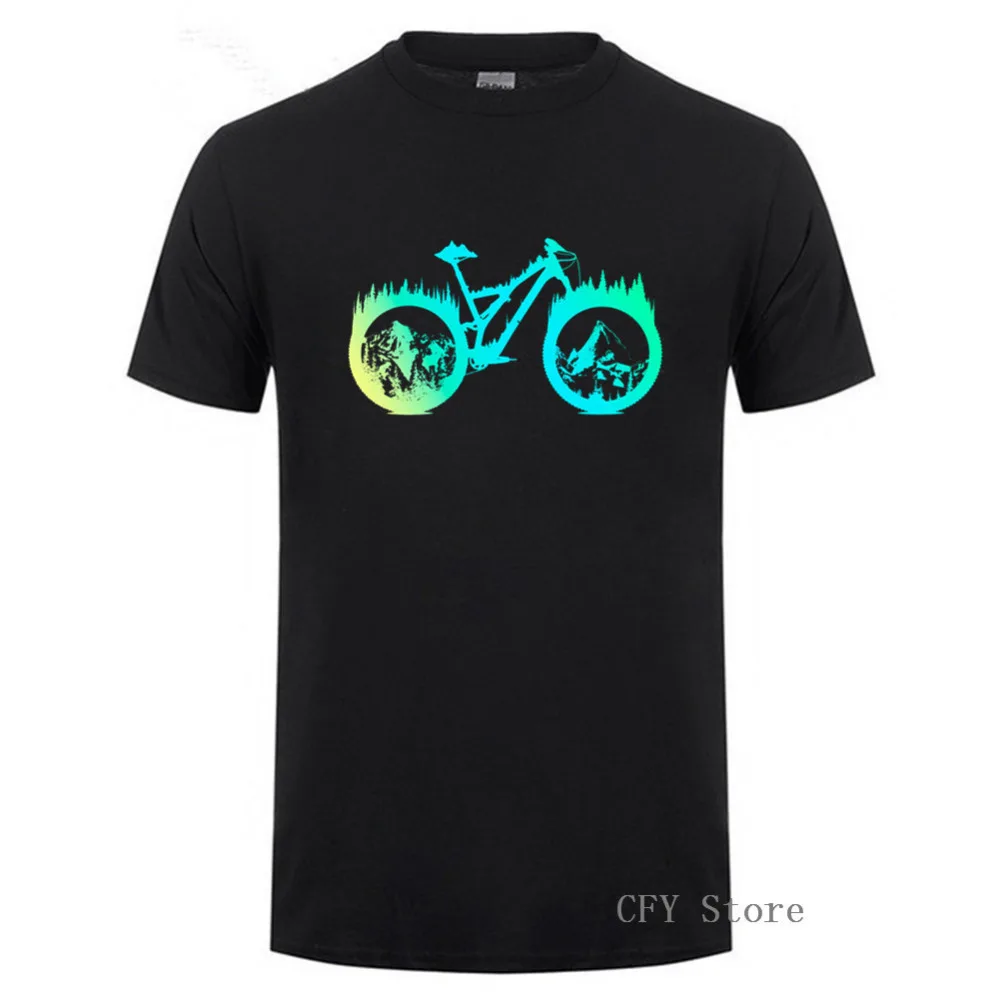 2019 Новое поступление MTB Enduro Байкерская Мужская футболка горным велосипедистом