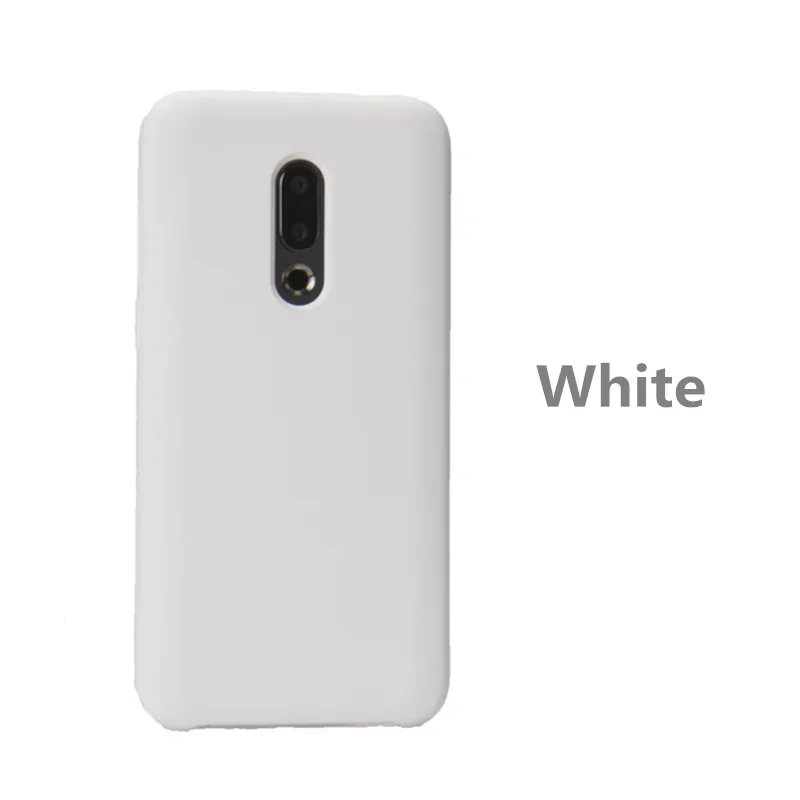Для Meizu 16 чехол 16X XS 16th X8 16s Plus чехол жидкий силиконовый мягкий ТПУ противоударный чехол для Meizu 16x чехол Coque Capa - Цвет: white