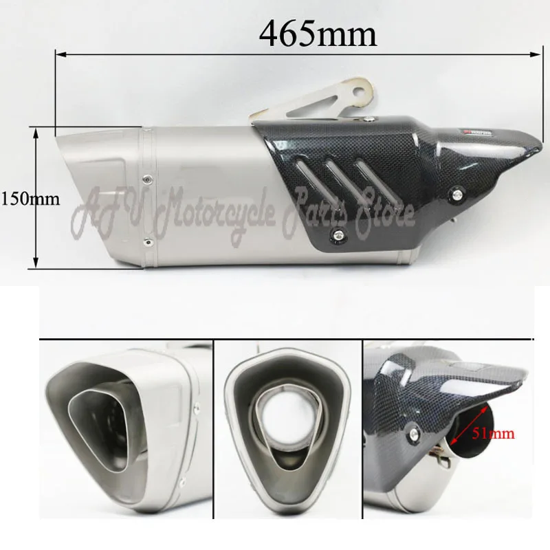 R6 слипоны мотоцикл глушитель полный системы для Yamaha R6 2007 до лет Akrapovic выхлопных газов