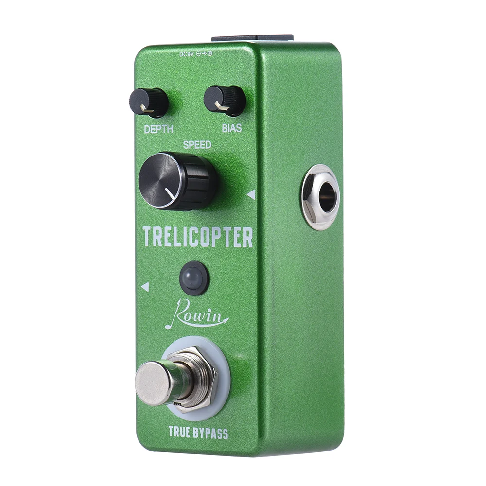 Мини педаль для гитарных эффектов Tremolo корпус из алюминиевого сплава музыкальных