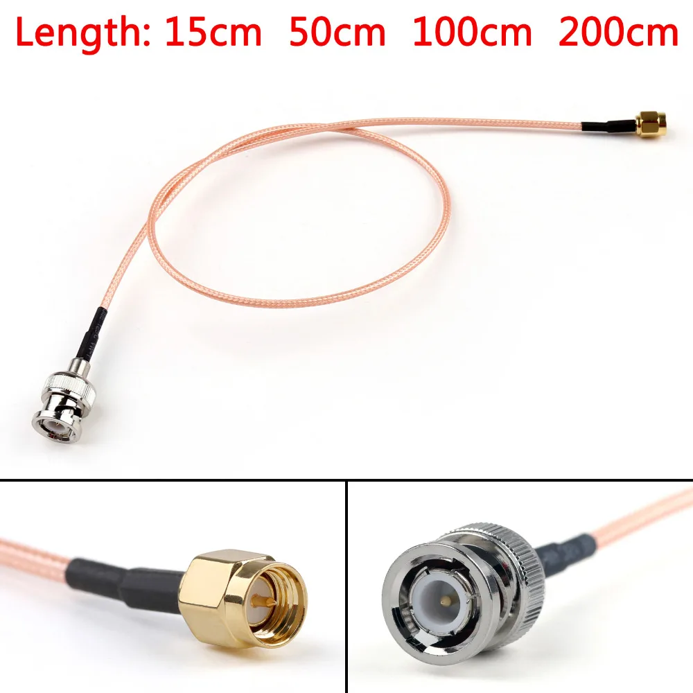 Areyourshop RG316 кабель BNC штекер к SMA прямой обжим 6 футов Перемычка отрезок 15 см 50 100 Ом