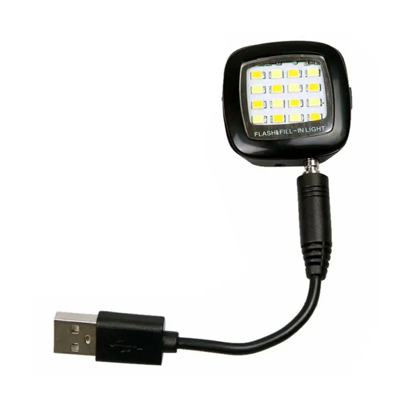 EDAL Mini 16 светодио дный камера вспышка прожектор смартфон телефон селфи