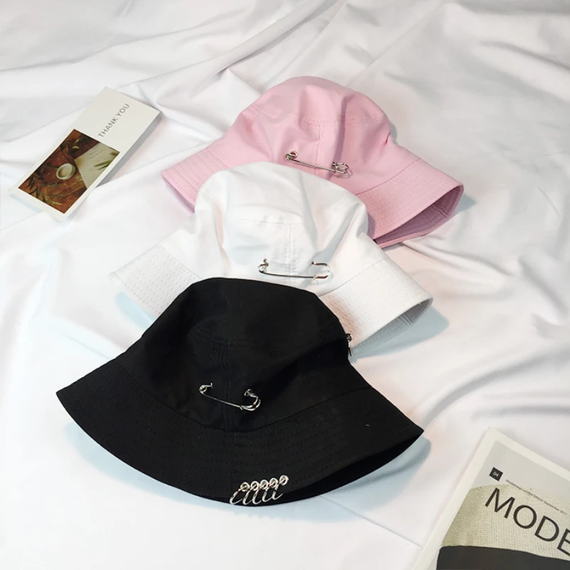 HT1252 Новые мужские и женские кепки в стиле хип-хоп с кольцами булавкой хлопковые