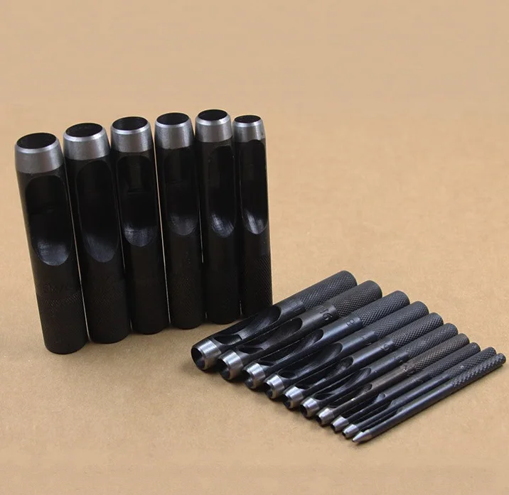 

1pc high quality Metal carbon steel piercing tool Eyelets rivet/Button/Leather/Belt holes installation tool T001