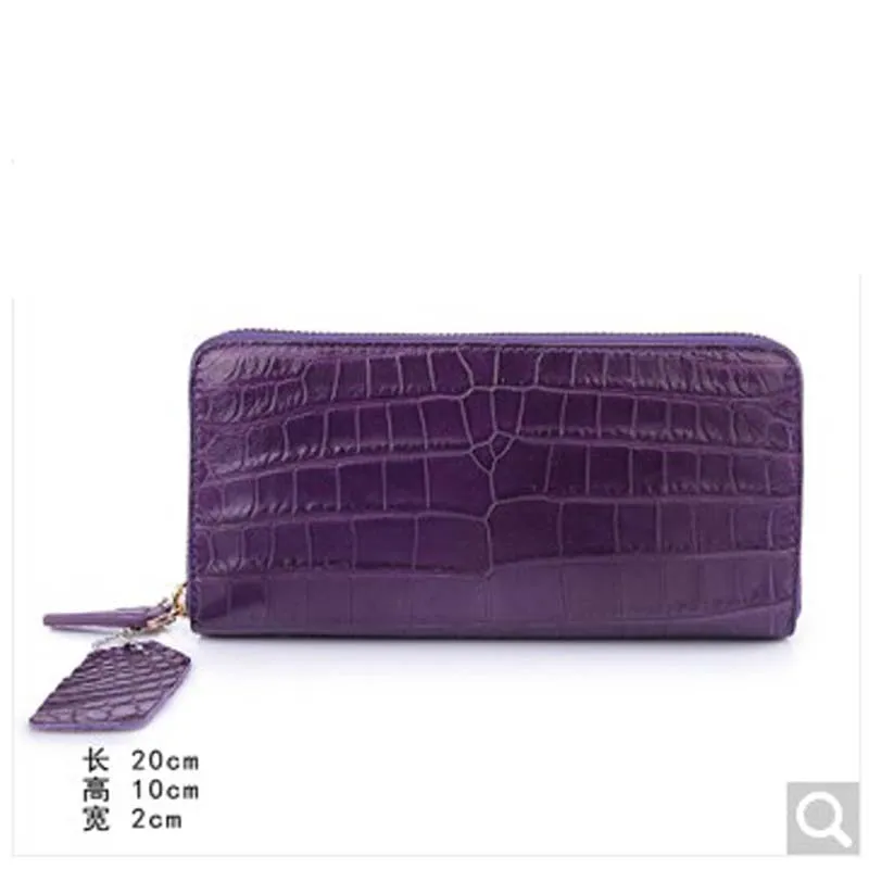 

weitasi crocodile leather whole no spliced women clutch bag for dinner