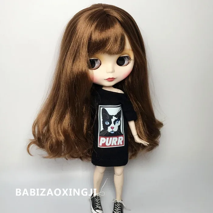 Модные кукольные футболки ручной работы 1/6 blyth аксессуары pullip одежда для 30 см licca