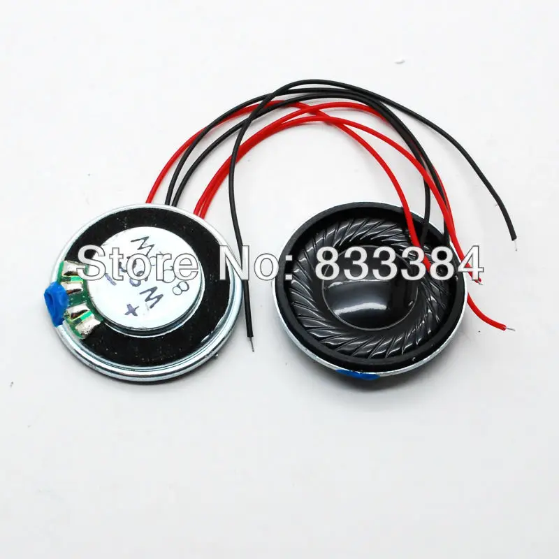 

2pcs 8ohm 2W Woofer D28mm Speaker Small Trumpet Loudspeaker with cable