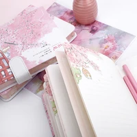 freshness sketchbook beautiful cherry blossom sakura magnetic buckle diary notebook
