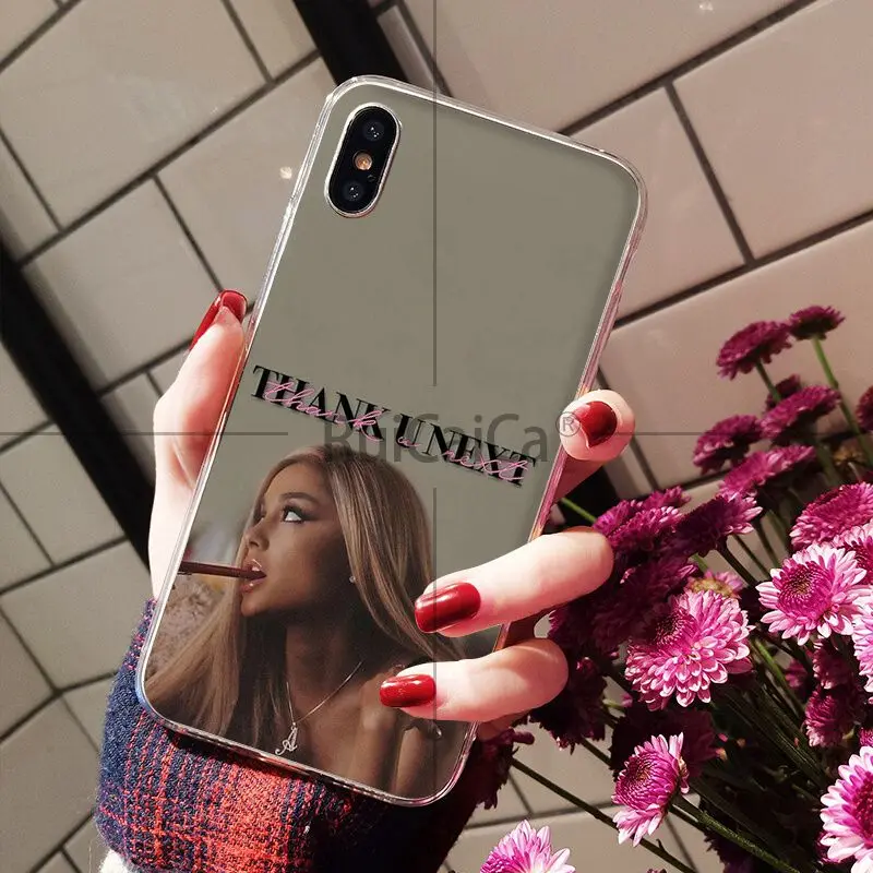 Ruicaica Thank U Next Ariana Grand прозрачный мягкий чехол для телефона iPhone X XS MAX 6 6S 7 7plus 8 8Plus 5 5S XR