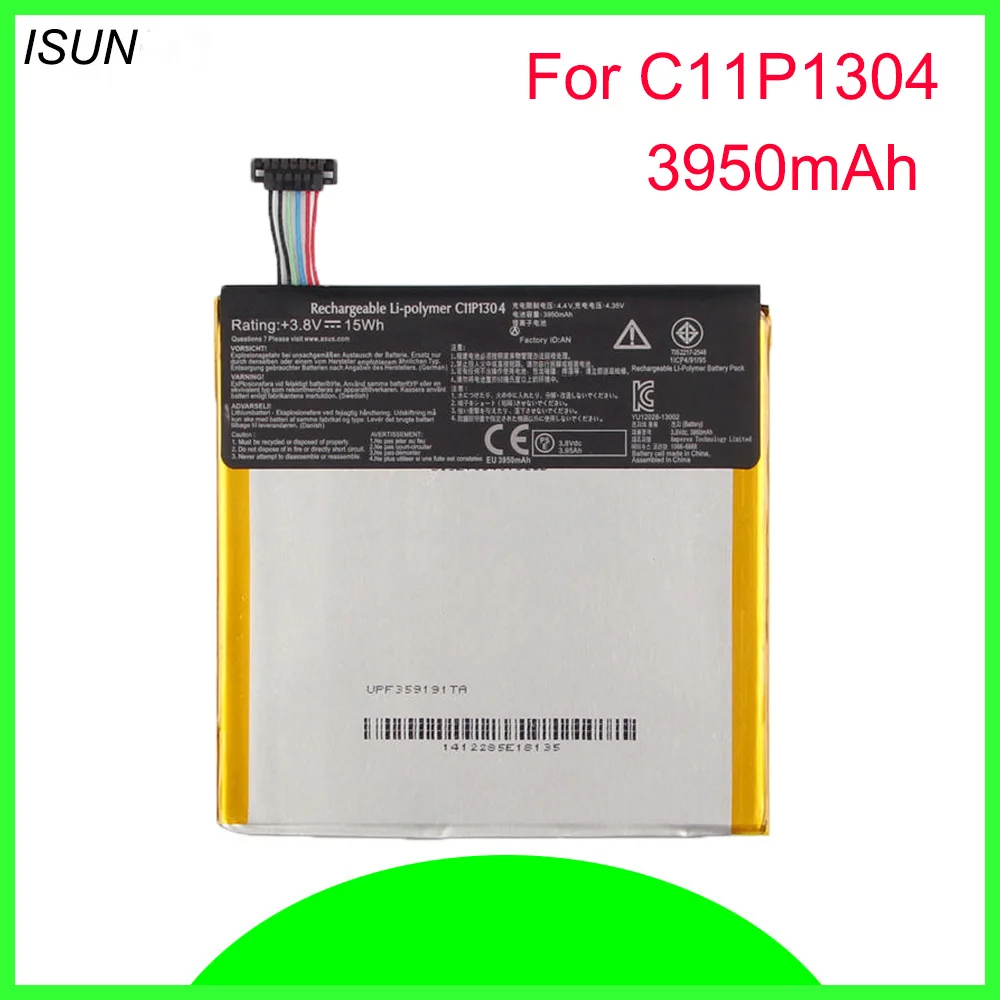 ISUNOO 10 шт./лот 15Wh C11P1304 литий полимерный аккумулятор для Asus Memo Pad Hd 7 Me173x K00b 3950mAh