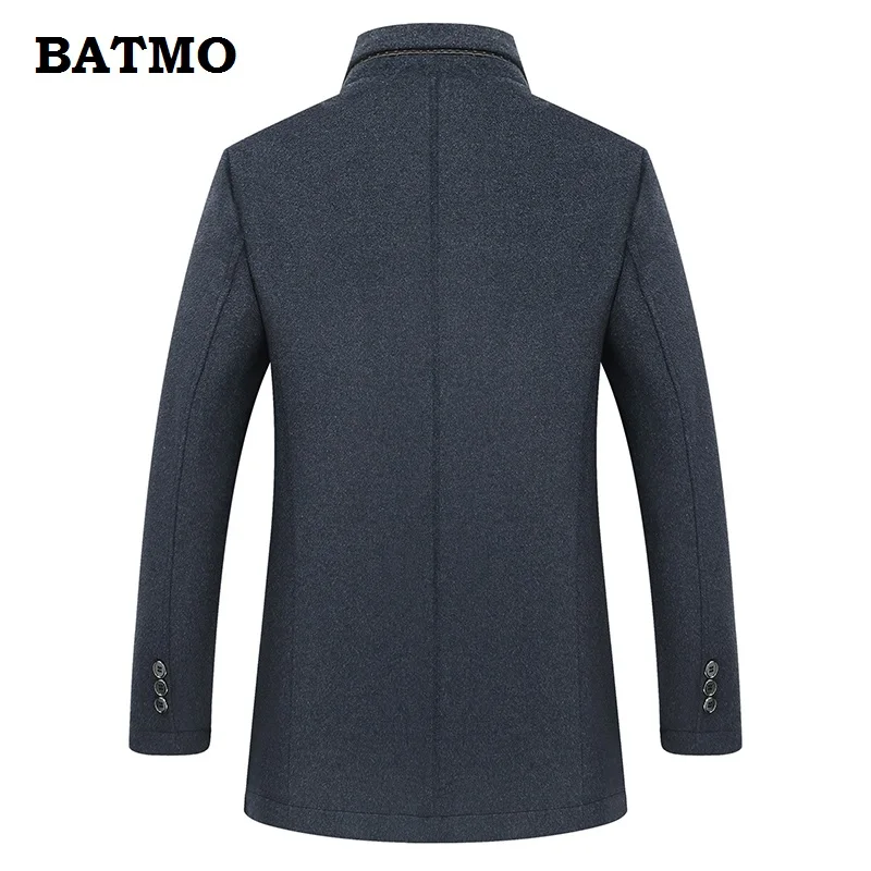 BATMO 2018 Новое поступление высококачественный шерстяной толстый теплый тренчкот