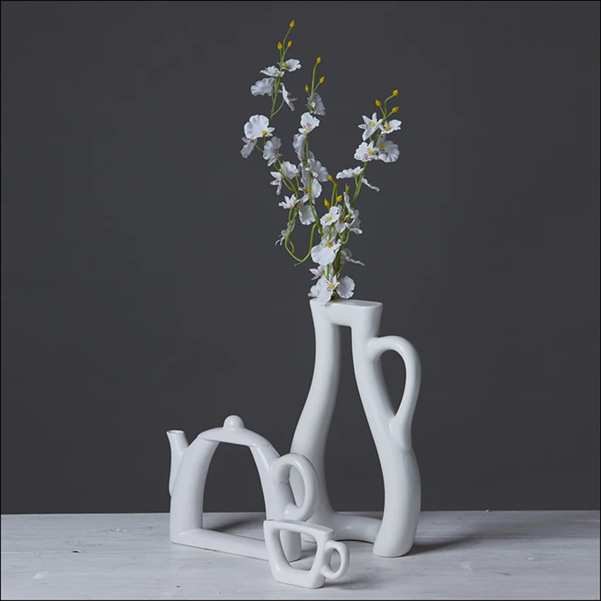 Ваза керамическая декоративная на столешницу 3 размера|decorative vase|wedding decoration vaseteapot