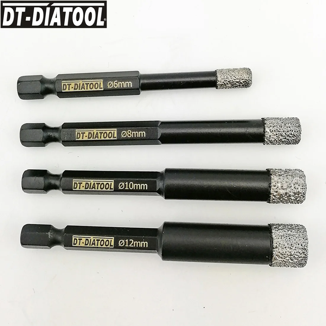 DT DIATOOL 3 шт. быстросохнущие алмазные сверлильные коронки с хвостовиком для