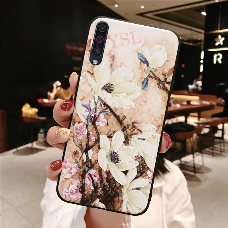 2 Чехол s для samsung A50 3D роза цветок картина Coque для samsung Galaxy A70 A40 A30 A20 A10 M10 M20 A7 чехол для телефона - Цвет: 2