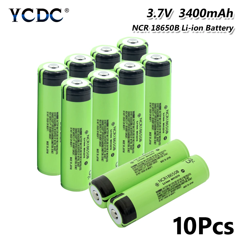 Высокая утечка 20A NCR 18650B батарея 3400mAh электронная сигарета перезаряжаемые батареи
