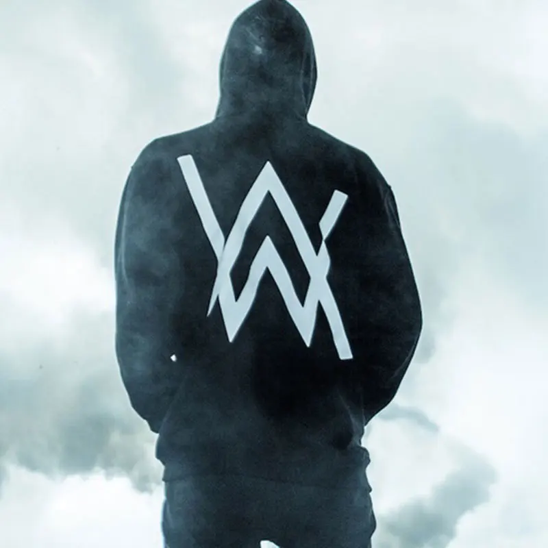 Новый Alan Walker DJ свитер с капюшоном на молнии электрическая Выцветшая куртка