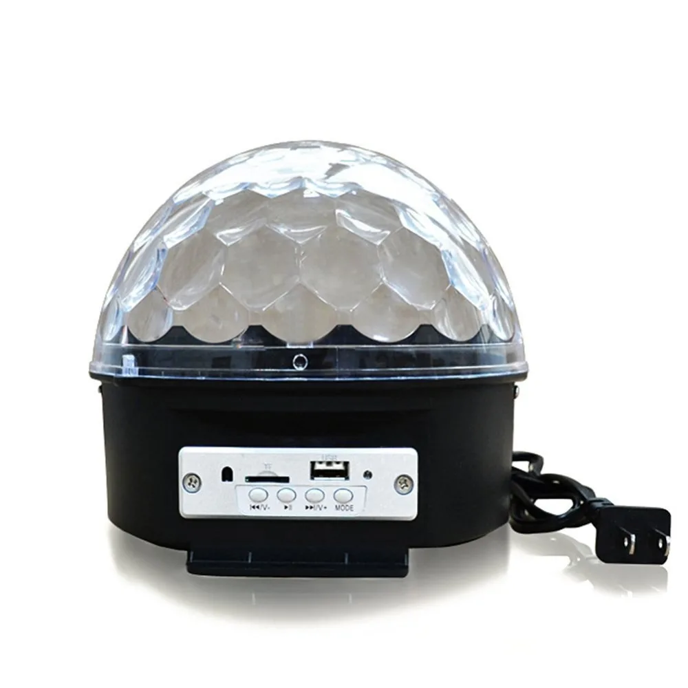 Светодиодный Bluetooth MP3 Хрустальный волшебный вращающийся шар с дистанционным