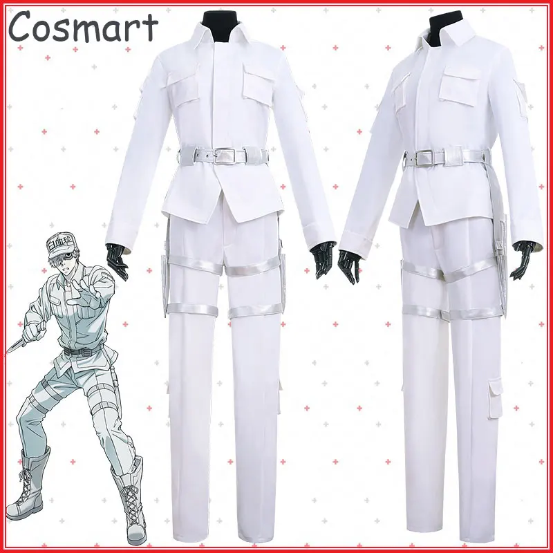 Amine Cells At Work White Blood Cell Hataraku Saibou Cosplay Costume Leukocyte U-1146 Uniform For Halloween Suit | Тематическая