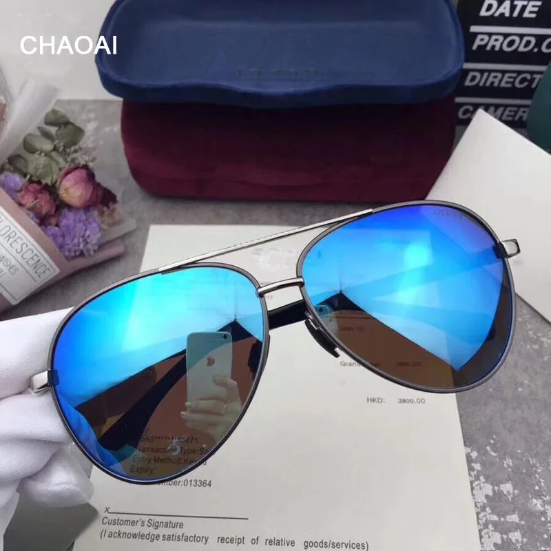 CHAOAI Новое поступление мужские солнцезащитные очки для пилота мужчин 2019 модные очки|Мужские очки| |