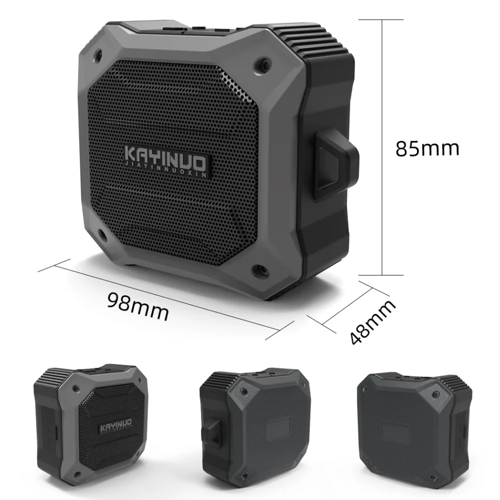 KAYINUO Мини Портативный 5,0 bluetooth беспроводной динамик Водонепроницаемый IPX7 динамик с микрофоном TWS стерео hands free колонки бас