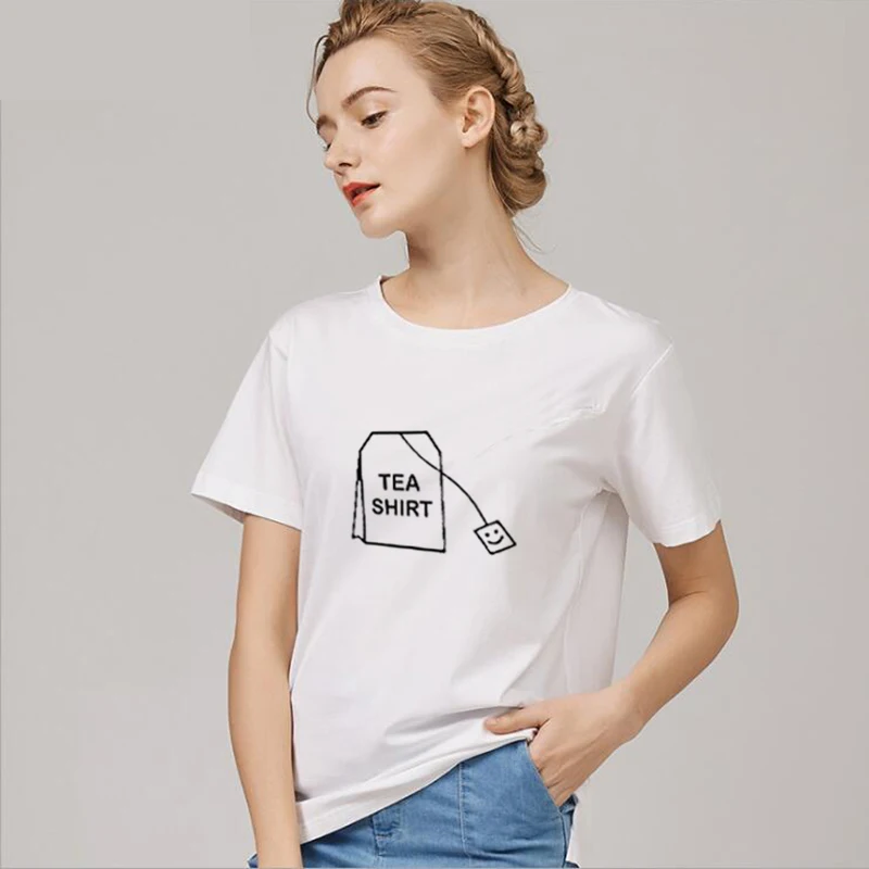 Женская блузка с коротким рукавом белая Повседневная пляжная рубашка в