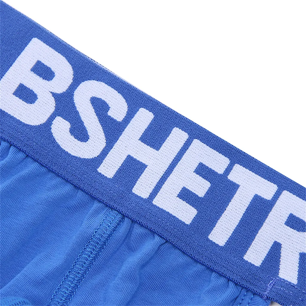 Мужские трусы джоки BSHETR черные Однотонные из чистого хлопка с заниженной талией