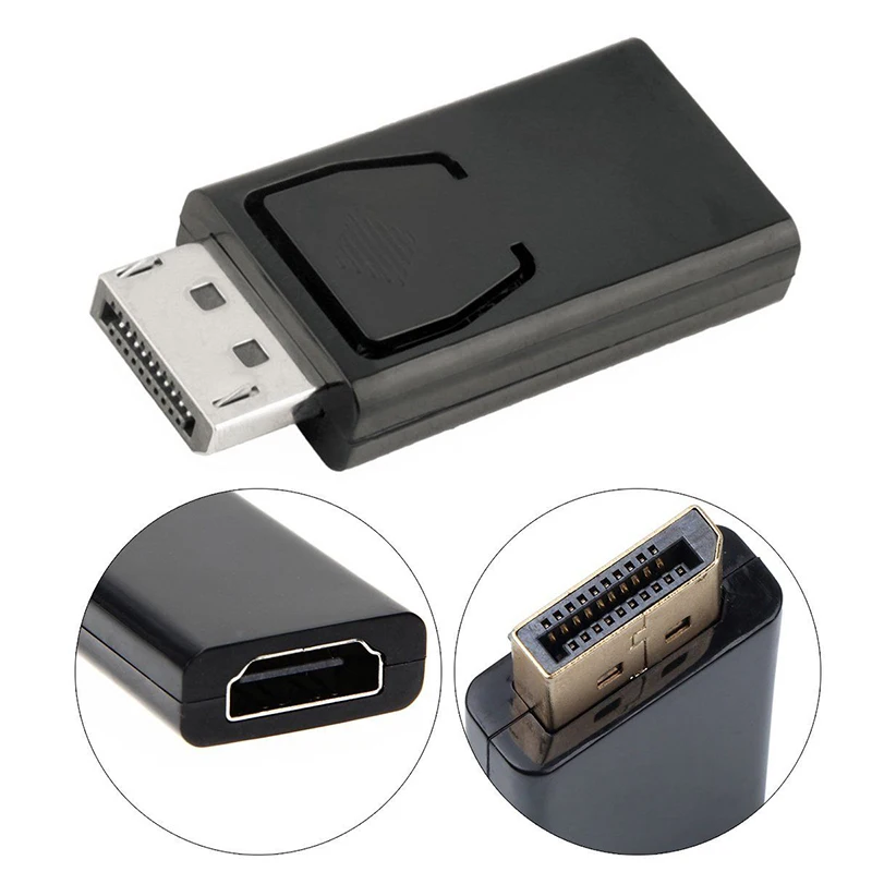 Адаптер конвертер Замена DP Мужской к HDMI Женский Аксессуары Дисплей порт для Dell hp