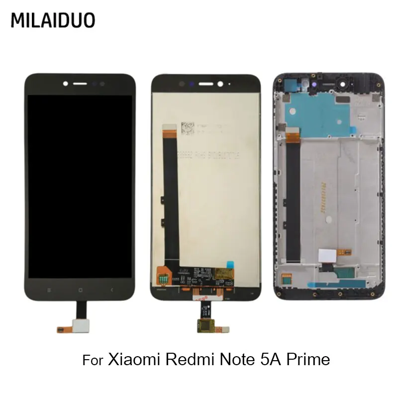 ЖК дисплей для Xiaomi Redmi Примечание 5A Prime IPS кодирующий преобразователь сенсорного