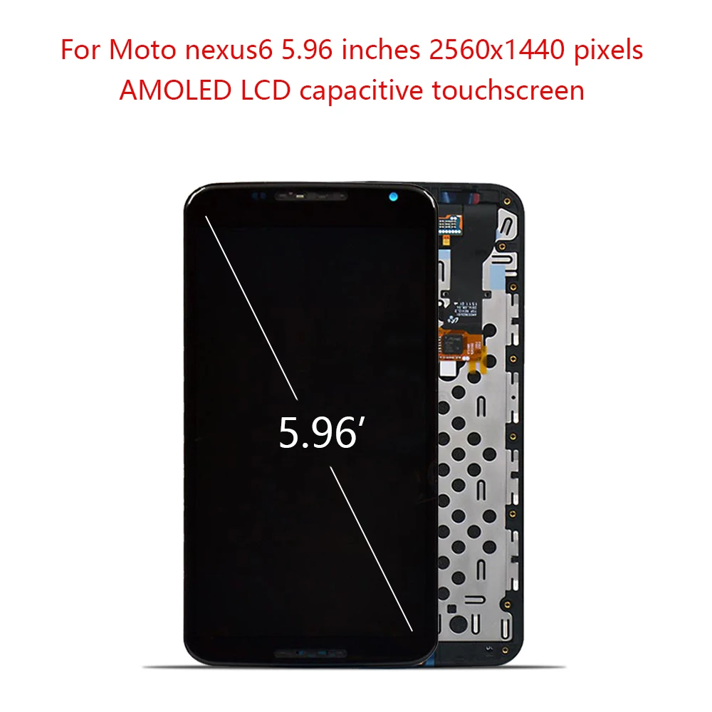 AMOLED 5,9" для Motorola Google Nexus 6 ЖК-дисплей с сенсорным экраном дигитайзер сборка для Moto Nexus 6 XT1100 XT1103 lcd