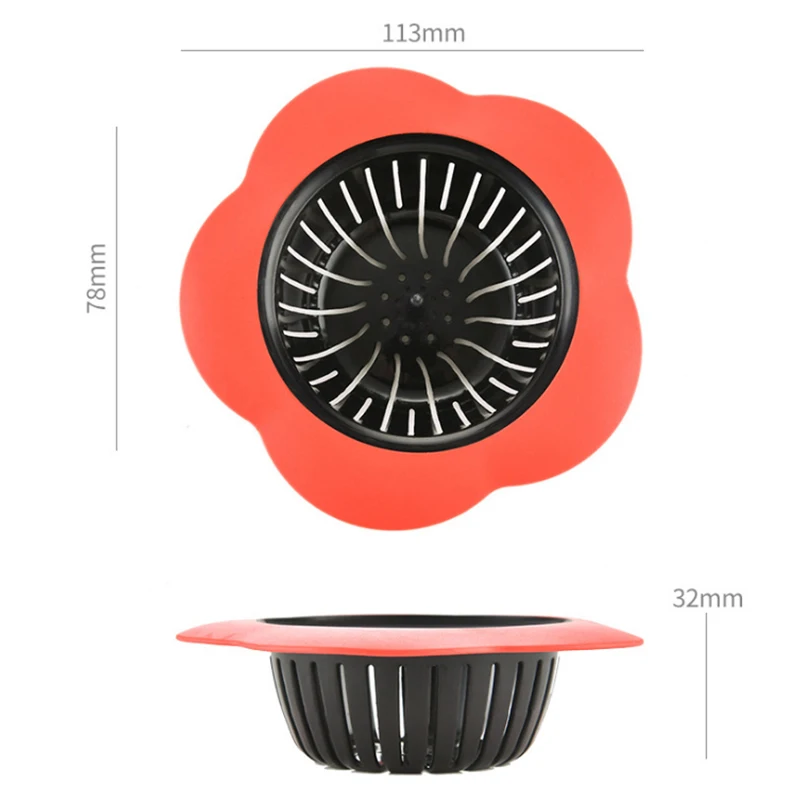 4 шт. Силиконовый Фильтр для слива в раковину | Дом и сад