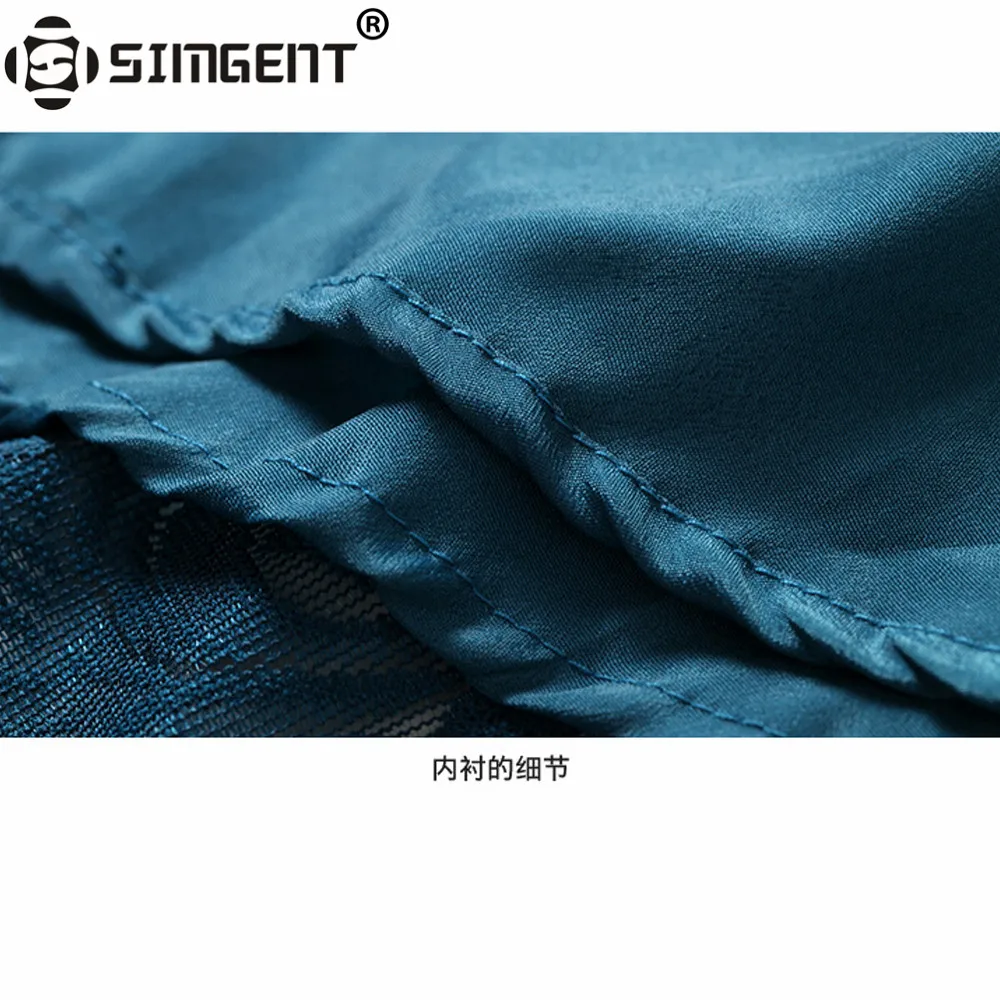 Женское платье Simgent элегантное офисное кружевное с воротником стойкой и длинным