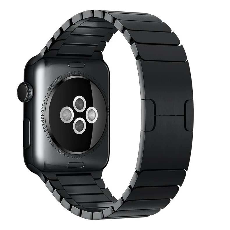 Ремешок с пряжкой для apple Watch band 4(iwatch 5) 44 мм 40 мм apple watch 3 2 1 42 мм 38 мм из нержавеющей стали 316L link gen.6th