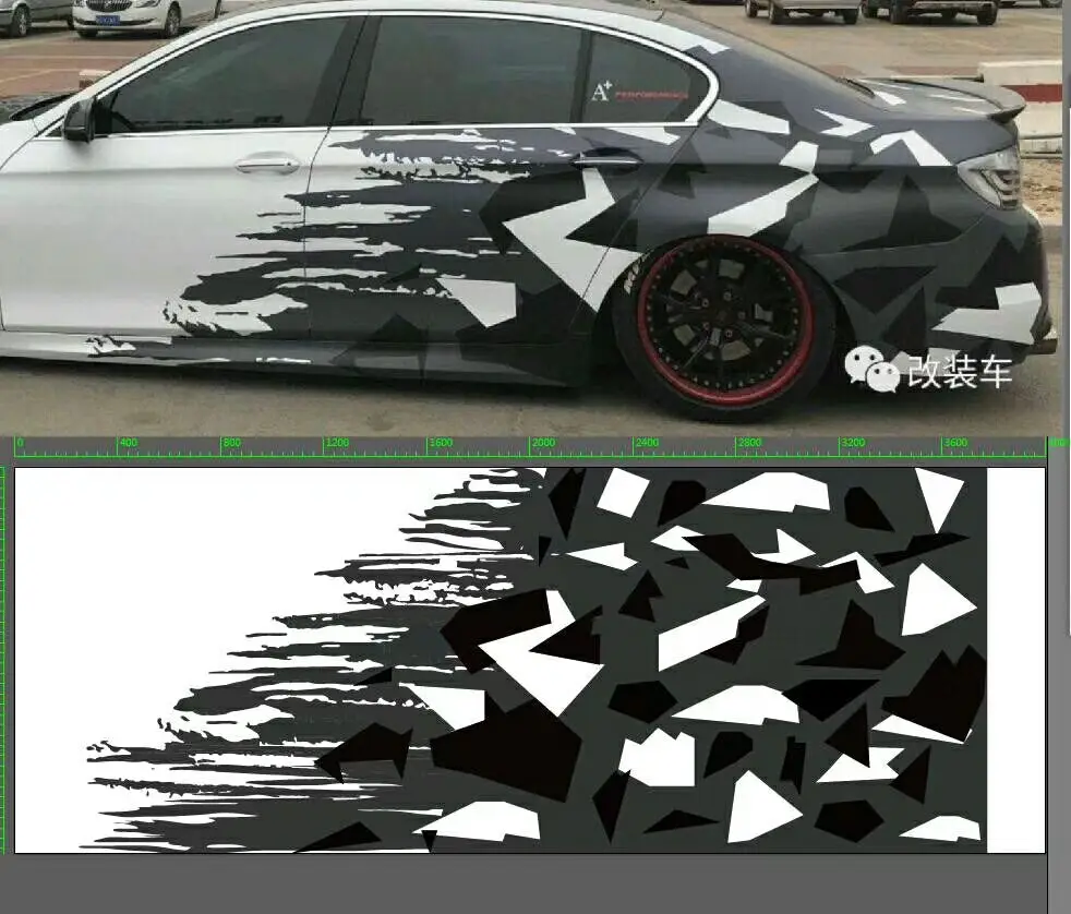 

New Arrival Black White Grey Camo Vinyl Wrap Camouflage Film With Air Bubble Free Car Wrapping Motorcycle Decal Wrapping Sticker