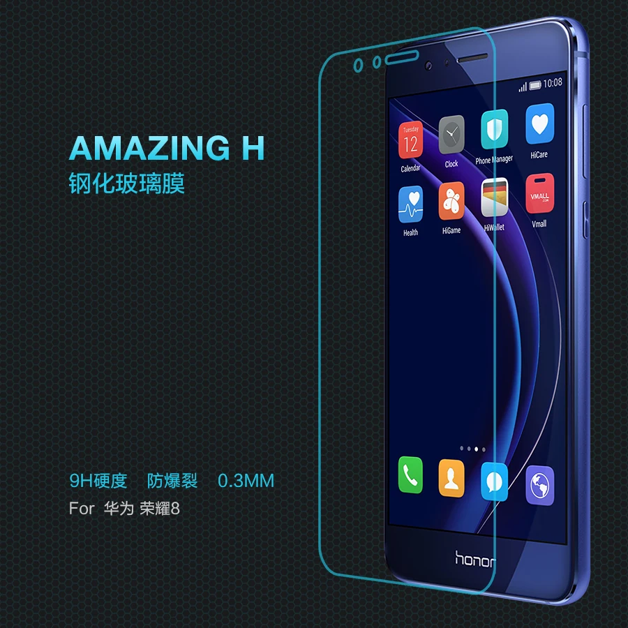 Honor 8 закаленное стекло задняя крышка Защитная пленка NILLKIN Amazing H Анти-взрыв закаленное стекло для huawei Honor 8 пленка для экрана