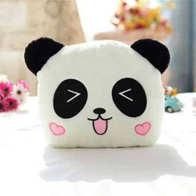 Aeruiy милая мягкая зимняя плюшевая игрушка панда подушка для согревания