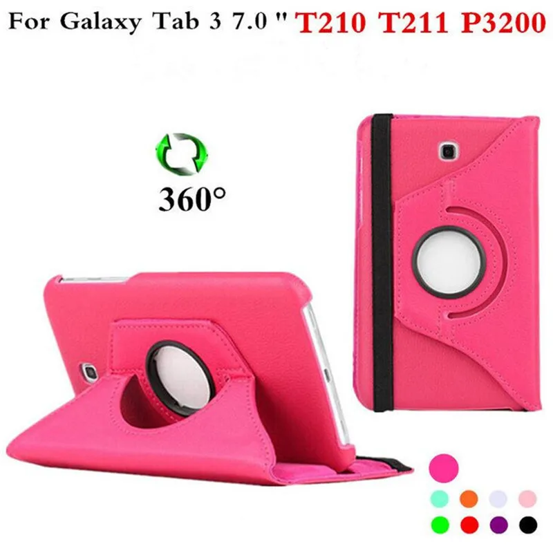 Для Samsung Galaxy Tab 3 7 0 T210 T211 T215 P3200 SM Tab3 &quotчехол для планшета 360 Вращающийся Кожаный
