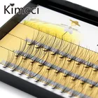 Натуральные накладные ресницы Kimcci, 60 шт., 8101214 мм, индивидуальный кластер для макияжа, наращивание накладных ресниц, искусственные ресницы