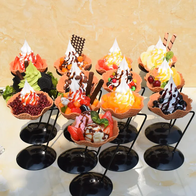 Имитация реквизита имитация мороженого Тип чаши хрустящее мороженое модель