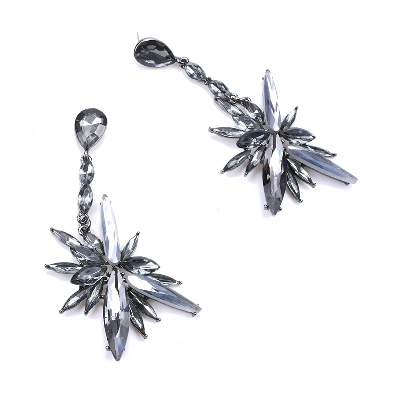 Женские серьги PPG & PGG из длинных стеклянных камней для свадьбы 2019|earrings for|crystal drop