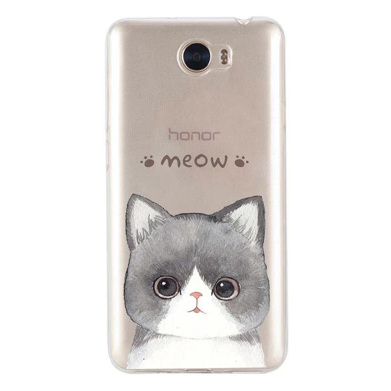 Fashion Phone Case For Huawei P10 lite Y5 2017 Y6 II Pro Y7 Nova2 Plus Mate 9 10 P8 P9 Lite Honor 6A Cat Coque Back |