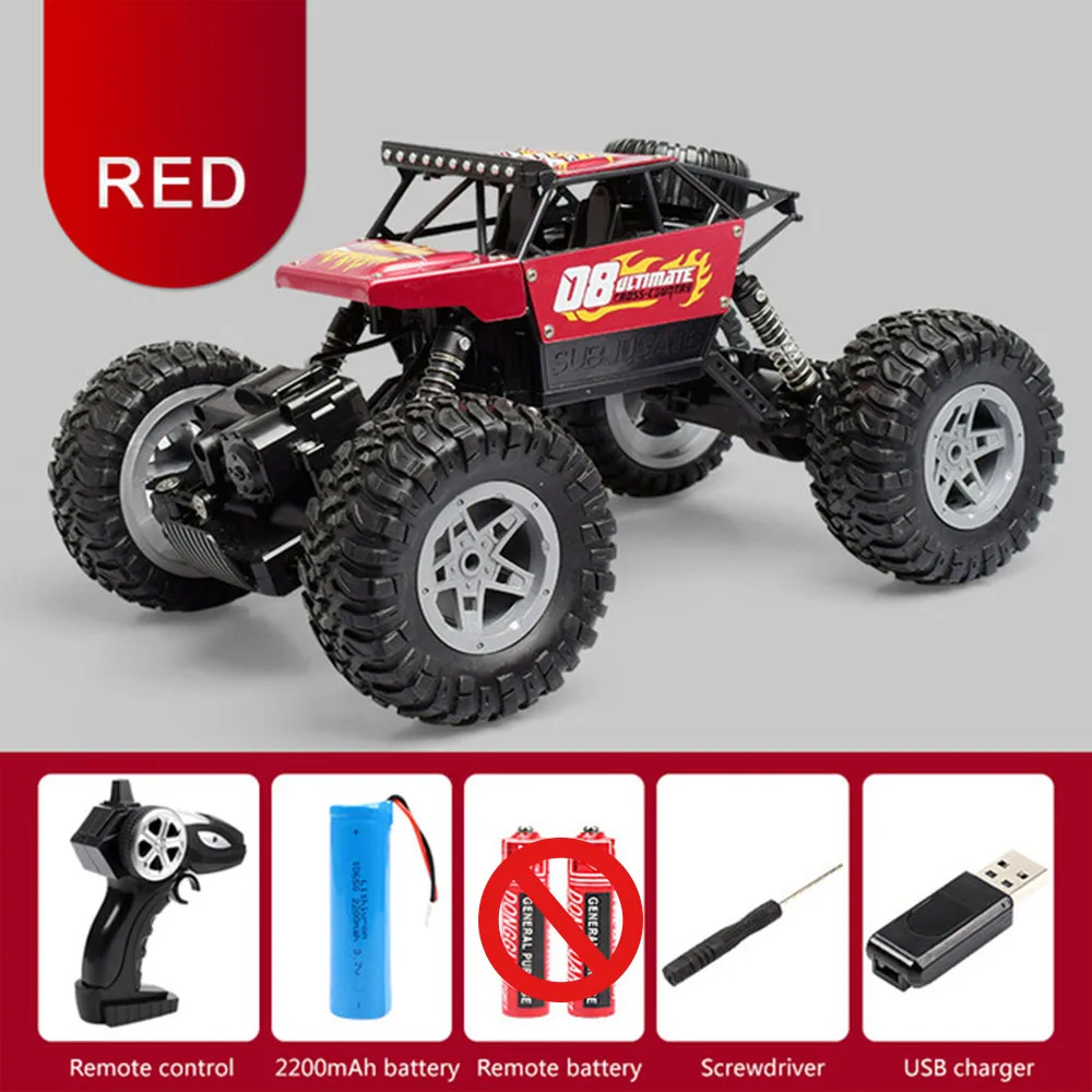 alloy Радиоуправляемый автомобиль 2,4G 4CH Rock Crawlers, вождение автомобиля, Бигфут, автомобиль с дистанционным управлением, модель автомобиля, внедорожный автомобиль, игрушка WLtoys drift - Цвет: alloy