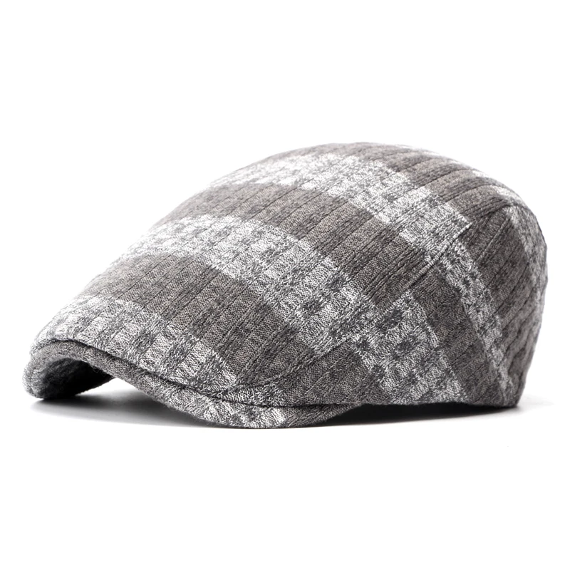 Брендовые Модные Винтажные полосатые осенне-зимние солнцезащитные шапки для