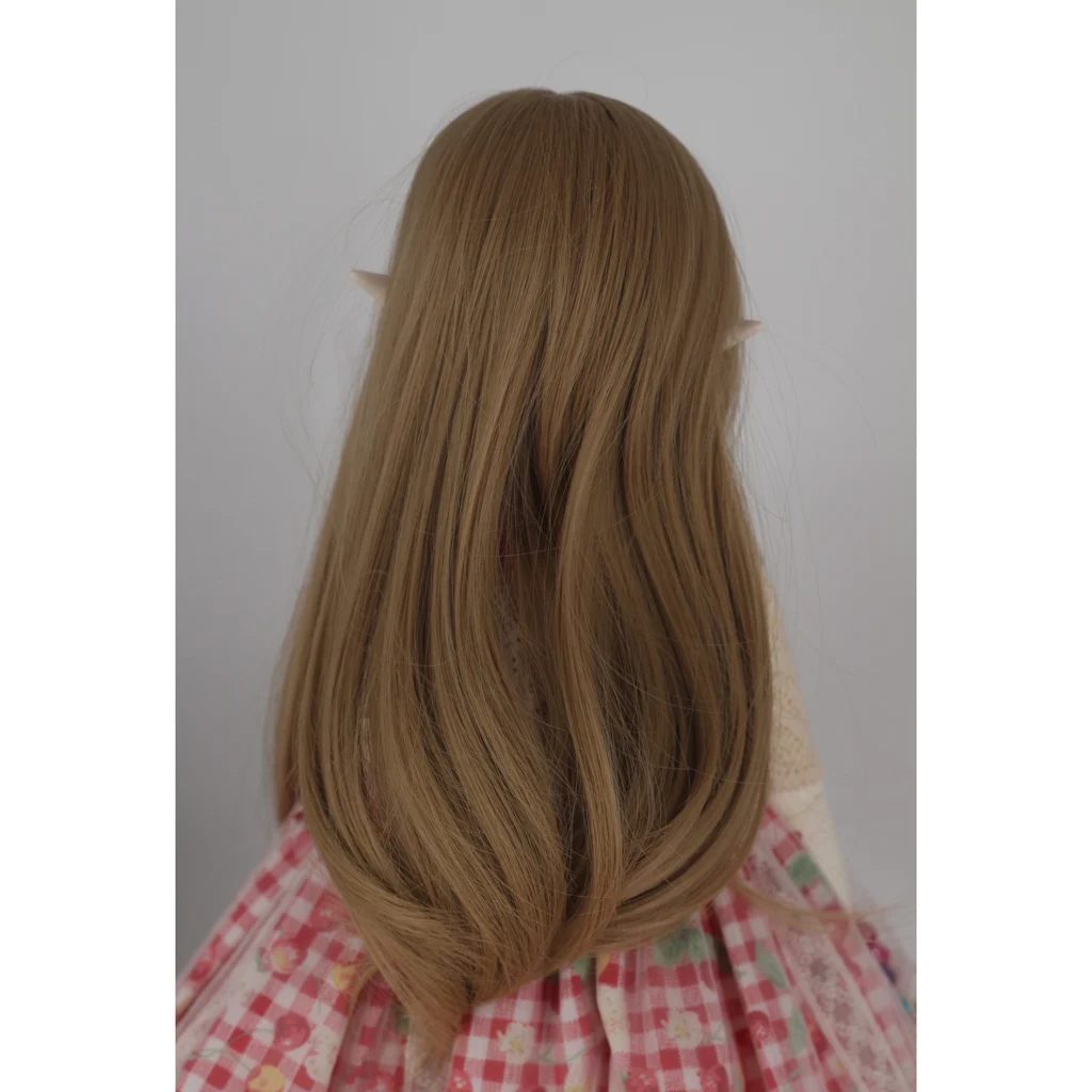 Парик для куклы 1/4 BJD длинные прямые волосы с челкой кукольного типа модные