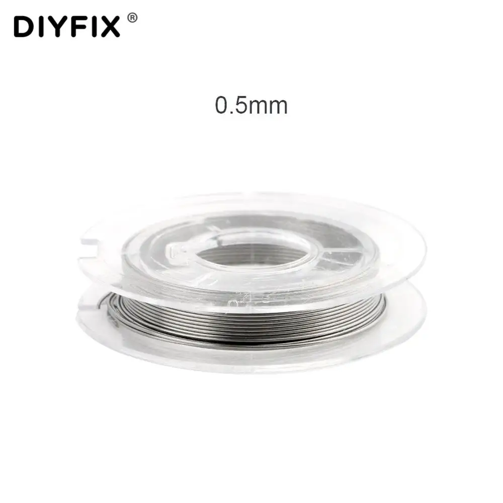 DIYFIX 3 м A1 готовые катушки готовые отопление катушки проволоки для Электронная Сигарета RDA RTA РБА RDTA распылитель DIY инструмента - Цвет: 0.5 mm