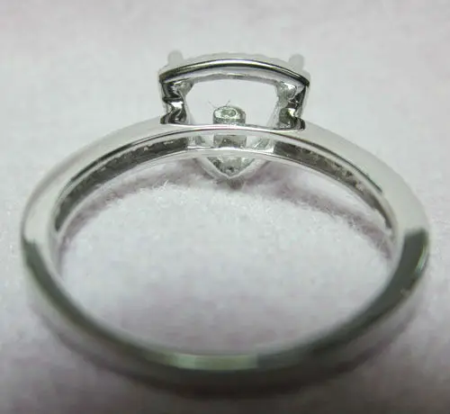 Кольца из белого золота с натуральными бриллиантами 7x7 мм|ring castings gold|gold 14k ringring thread
